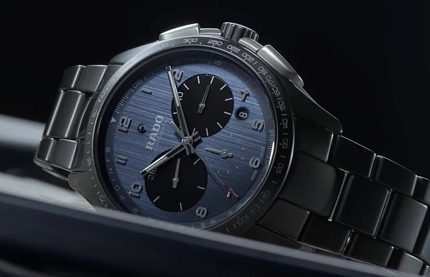 Rado HyperChrome Gent Automatic Chrono XXL Match Point Black Matt R32525202