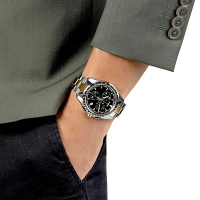 Rado HyperChrome Gent Quartz Chrono XXL Yellow Gold R32259323