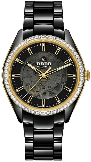 Rado HyperChrome Lady Diamonds Automatic Skeleton XL Black R32157152