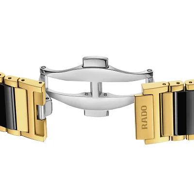 Rado Integral Gent Diamonds Quartz Black Ceramic R20256712
