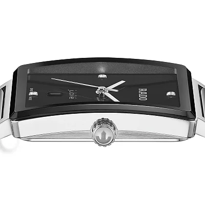 Rado Integral Gent Diamonds Quartz Black Ceramic R20255712