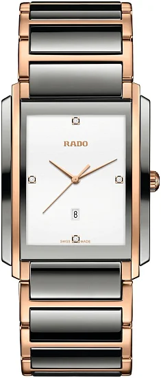 Rado Integral Gent Diamonds Quartz L Plasma Ceramic R20140712