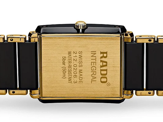 Rado Integral Gent Diamonds Quartz L Black Ceramic R20204712
