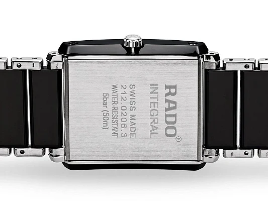 Rado Integral Gent Diamonds Quartz L Black Ceramic R20206712