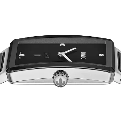 Rado Integral Lady Quartz Diamonds Black Ceramic R20253712
