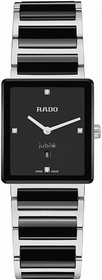 Rado Integral Lady Quartz Diamonds Black Ceramic R20253712
