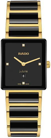 Rado Integral Lady Quartz Diamonds Black Ceramic R20254712