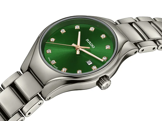 Rado True Lady Diamonds Quartz S Plasma Green R27060742