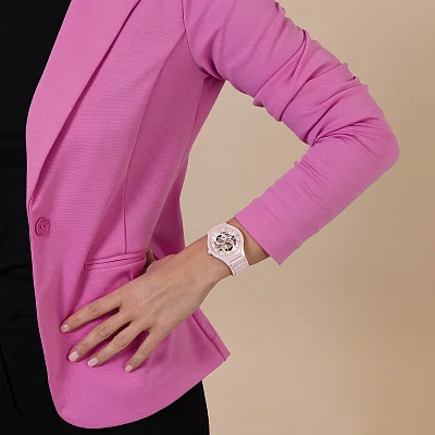 Rado True Round Lady Automatic Open-Heart Pink Ceramic R27183012