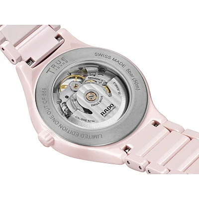 Rado True Round Lady Automatic Open-Heart Pink Ceramic R27183012