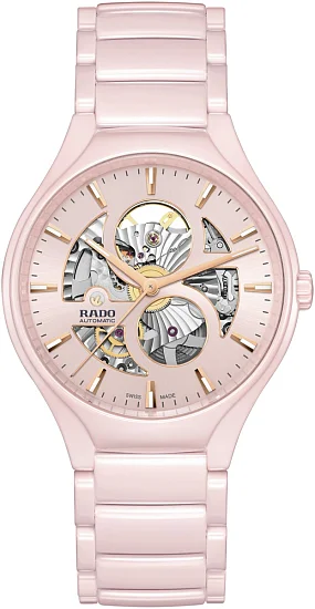 Rado True Round Lady Automatic Open-Heart Pink Ceramic R27183012