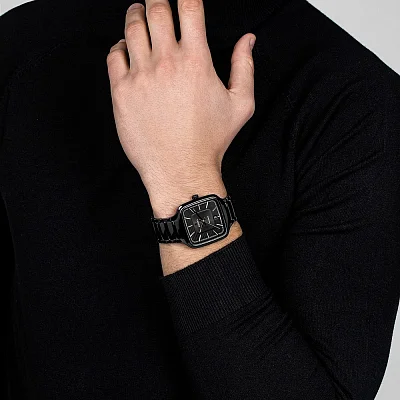 Rado True Square Gent Automatic L Black Ceramic R27078172