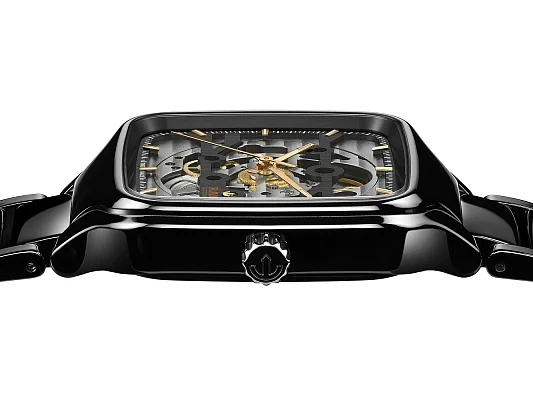 Rado True Square Gent Automatic Skeleton L Black Ceramic R27124162
