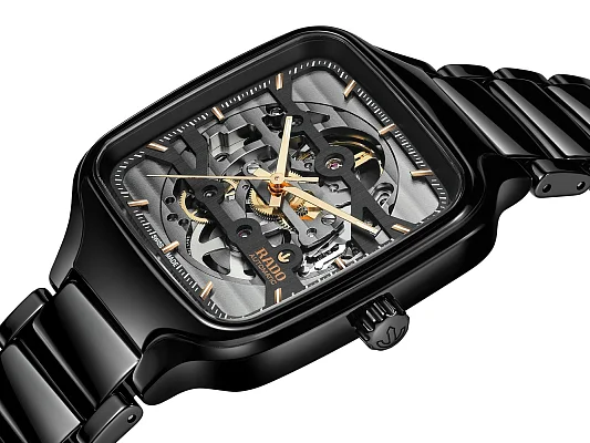 Rado True Square Gent Automatic Skeleton L Black Ceramic R27124162