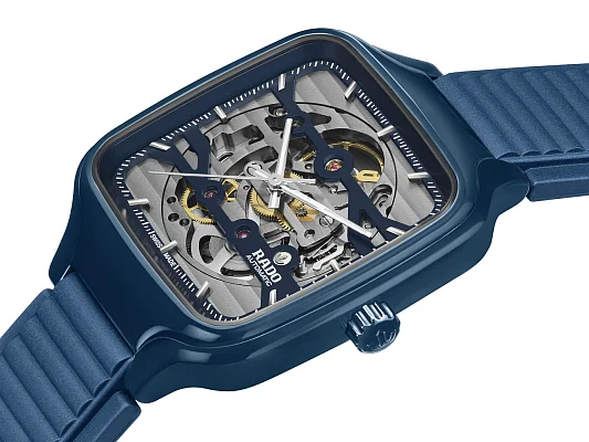 Rado True Square Gent Automatic Skeleton L Blue Ceramic R27178205
