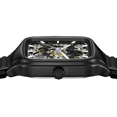 Rado True Square Gent Automatic Skeleton L Matt Black Ceramic R27197169