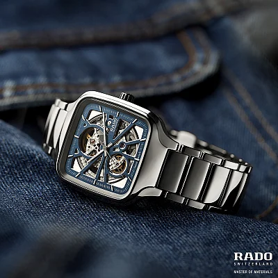 Rado True Square Gent Automatic Skeleton L Plasma R27083202