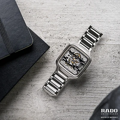 Rado True Square Gent Automatic Skeleton L Plasma Ceramic R27125152