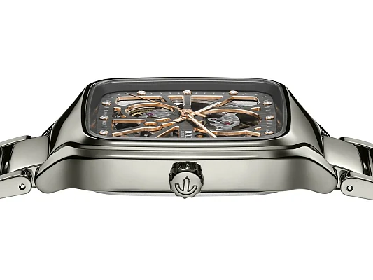 Rado True Square Gent Automatic Skeleton L Plasma Ceramic Diamonds R27083712