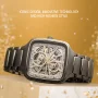  Zdjęcie 3 Rado True Square Gent Automatic Skeleton Sparkling L Grey Ceramic Diamonds R27083722