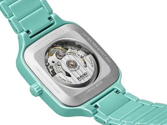 Rado True Square Lady Automatic Skeleton L Ceramic Diamonds R27176712