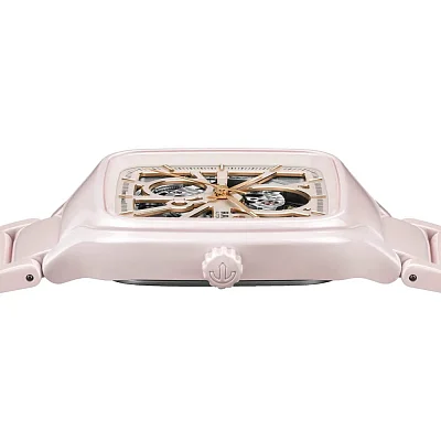 Rado True Square Lady Automatic Skeleton L Light-Pink Ceramic R27123012