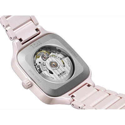 Rado True Square Lady Automatic Skeleton L Light-Pink Ceramic R27123012