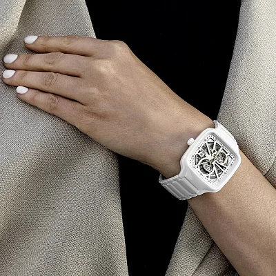 Rado True Square Lady Diamonds Automatic Skeleton L R27073702