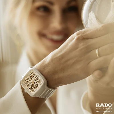 Rado True Square Lady Diamonds Automatic Skeleton L R27073702
