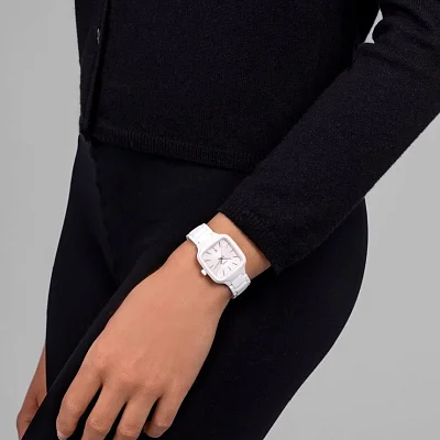Rado True Square Lady S White Ceramic R27072012