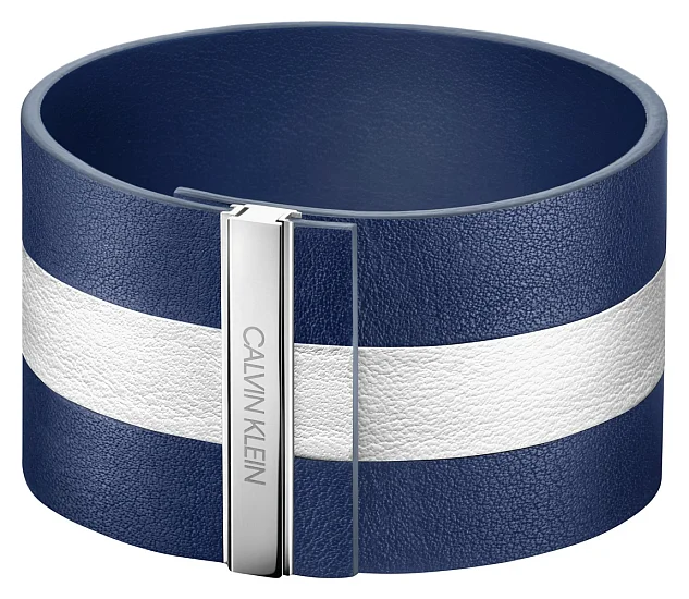 CALVIN KLEIN Bijoux Rebel Bransoletka Rozmiar XS Niebiesko-Biała KJ9KWB0901XS