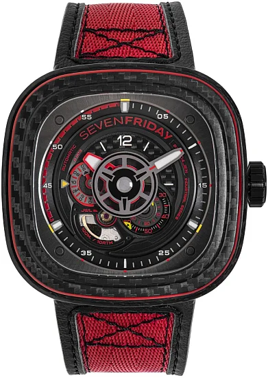 SEVENFRIDAY P3C/04 RED CARBON Automatic SF-P3C/04