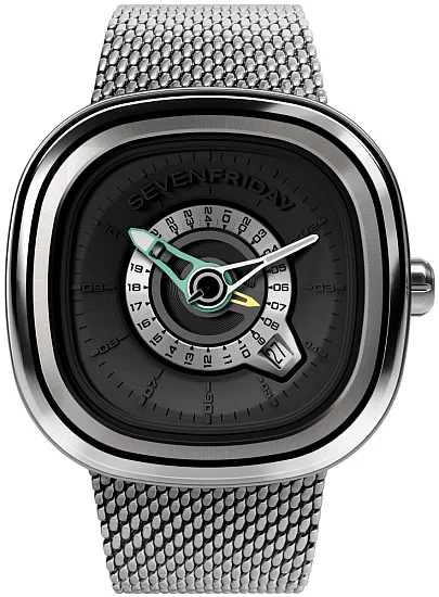 SEVENFRIDAY PE1/01M Mean Time GMT Automatic Mesh SF-PG1/01M