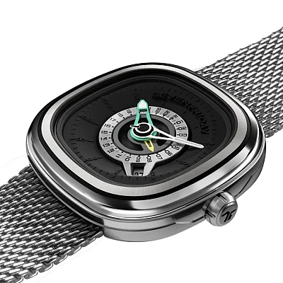 SEVENFRIDAY PE1/01M Mean Time GMT Automatic Mesh SF-PG1/01M
