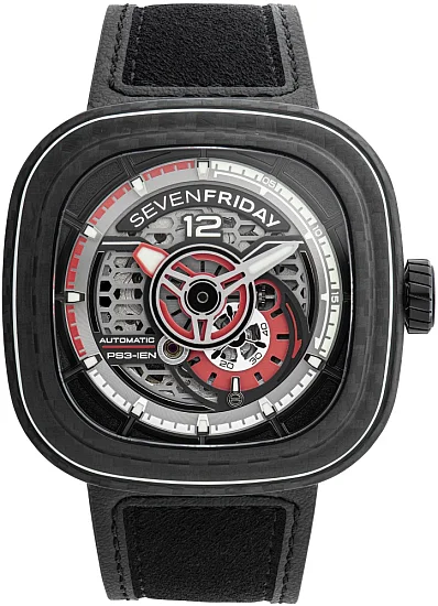 SEVENFRIDAY PS3/02 RUBY CARBON Automatic Limited Edition SF-PS3/02