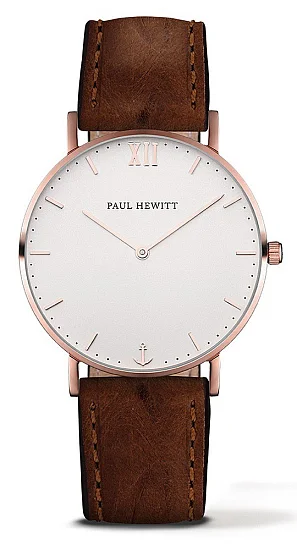 Paul Hewitt Sailor Line Rose White Sand Leather Black PH-SA-R-ST-W-3M