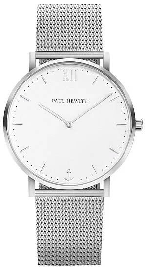 Paul Hewitt Sailor Line Silver White Sand Mesh Silver PH-SA-S-ST-W-4M