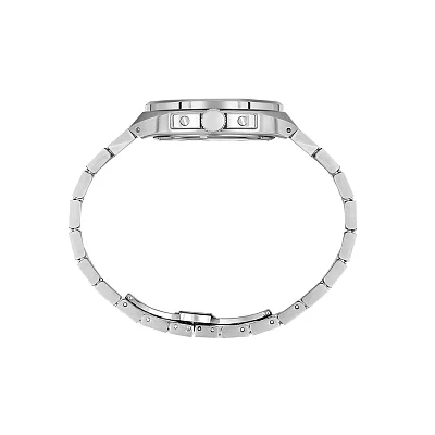 Santa Barbara Polo Legend Quartz Date Black Dial Steel Bracelet SB.1.10557-1