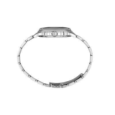 Santa Barbara Polo Noble Quartz Date Sea Blue Dial Steel Bracelet SB.4.10037-4
