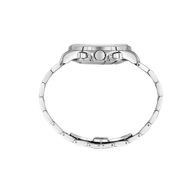Santa Barbara Polo Legend Quartz Chrono Date Silver Dial Steel Bracelet SB.4.10041-1