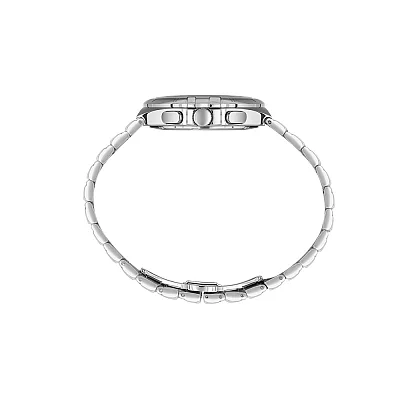 Santa Barbara Polo Luxury Quartz Day-Date Black Dial Steel Bracelet SB.1.10548-1