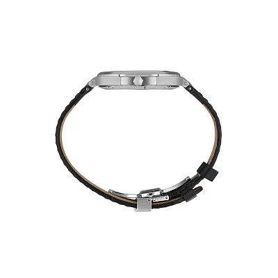 Santa Barbara Polo Noble Quartz Date Black Dial Black Leather Strap SB.1.10672-2