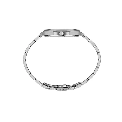 Santa Barbara Polo Noble Quartz Date Black Dial Steel Superslim Bracelet SB.1.10673-2
