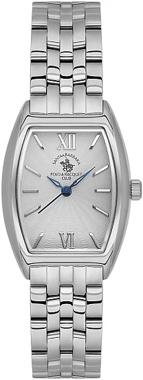 Santa Barbara Polo Unique Lady Quartz Silver Dial Steel Bracelet SB110671-1