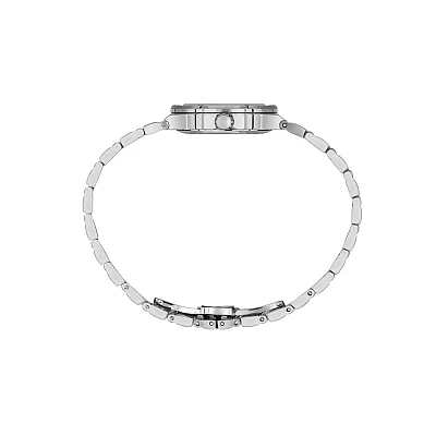 Santa Barbara Polo Unique Lady Quartz Silver Pearl Dial Steel Bracelet SB.1.10664-1