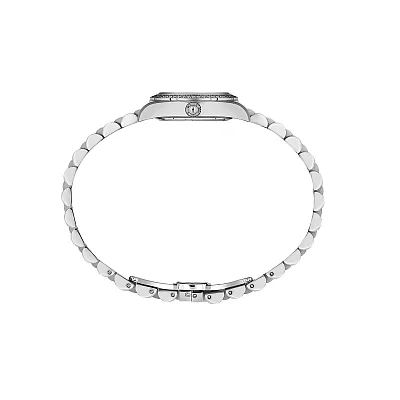 Santa Barbara Polo Unique Lady Quartz Silver Dial Steel Bracelet SB.1.10687-1