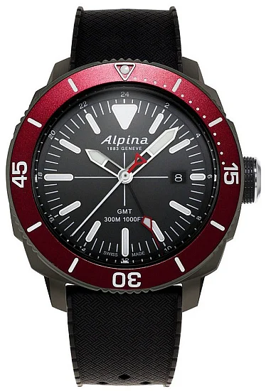 Alpina Seastrong Diver 300 GMT Quartz AL-247LGBRG4TV6