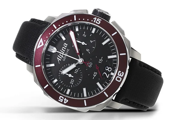 Alpina Seastrong Quartz Chronograph Diver 300 Big Date AL-372LBBRG4V6