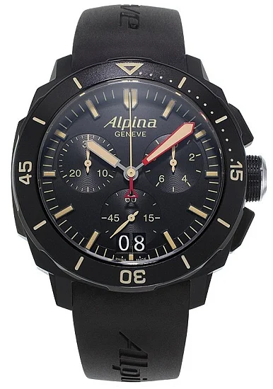 Alpina Seastrong Quartz Chronograph Diver 300 Big Date AL-372LBBG4FBV6