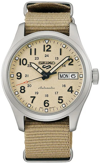 Seiko 5 Sports Automatic 36mm Classic Style NATO Desert SRPJ83K1
